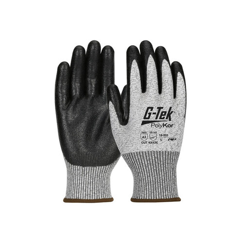 PIP 16-333/L PolyKor 16-333 Gray Large PolyKor Cut-Resistant Gloves ...