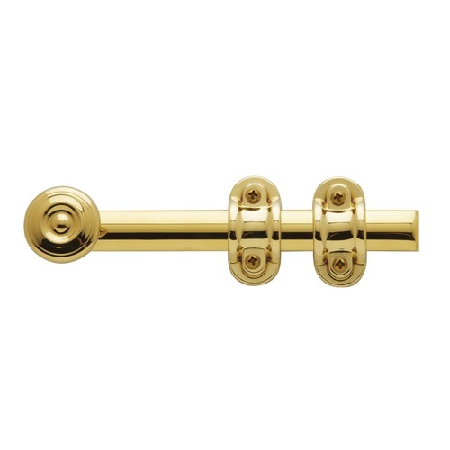 6" Ornamental Surface Bolt Vintage Brass Finish