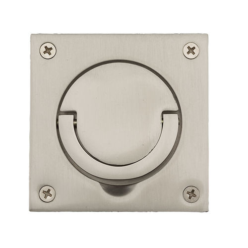 Solid Spindle Ring Pull Lifetime Satin Nickel Finish