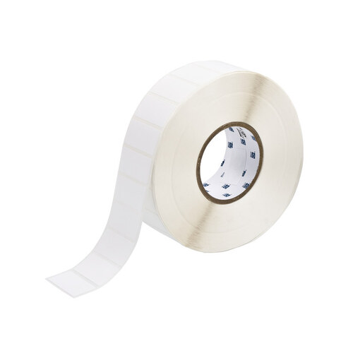 White Nylon Die-Cut Thermal Transfer Printer Label Roll - 2" Width - 1" Height - B-499
