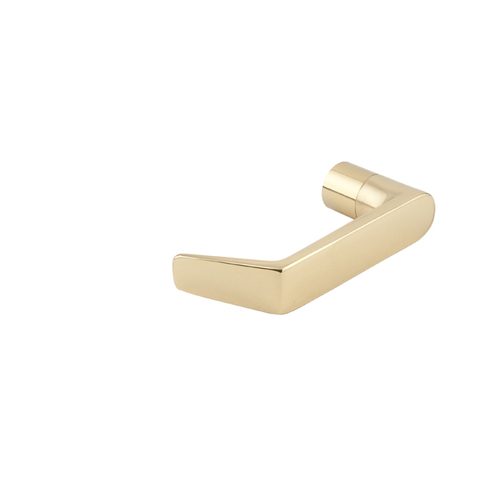 L Series 06 Design Exterior Lever Bright Brass Finish