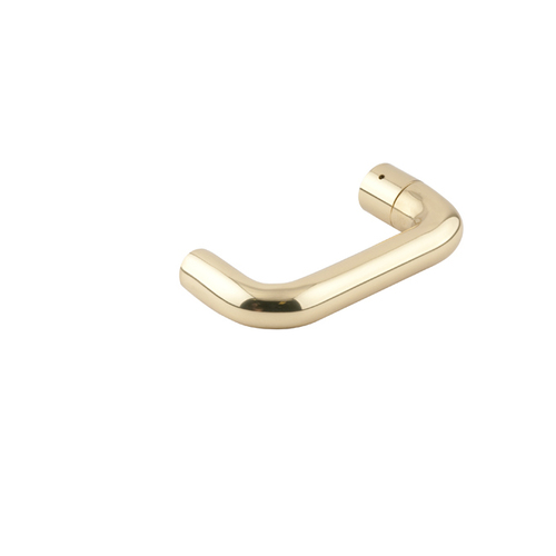 L Series 03 Design Interior Lever with Screw Pack, Mounting Plate, and Wrench Bright Brass Finish