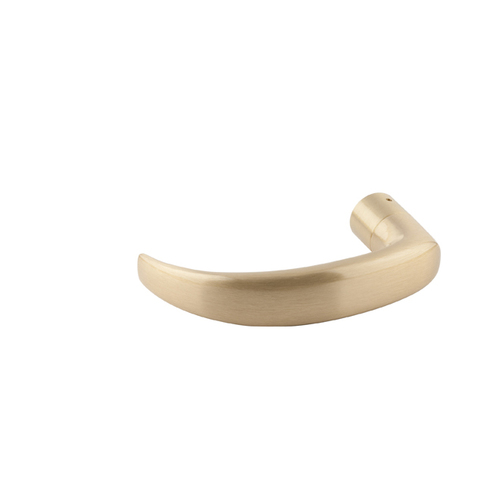 L Series 17 Design Interior Lever with Screw Pack, Mounting Plate, and Wrench Satin Brass Finish