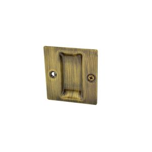 Trimco 1064FCP609 Flush Cup Pocket Door Pull Antique Brass Finish