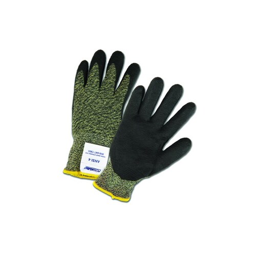 West Chester 710SANF/M 710SANF Black/Yellow Medium Aramid/Polyamide Cut