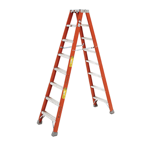 8' Heavy-Duty Fiberglass Ladder