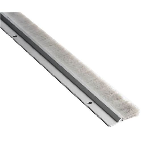 36" Nylon Brush Sweep Clear Anodized Aluminum Finish