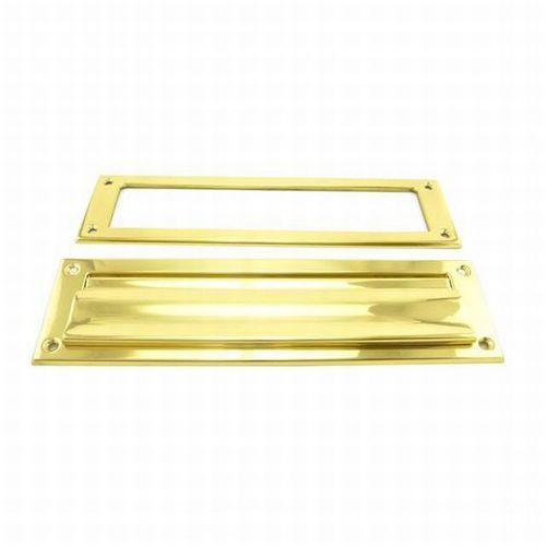620 Letter Box Plate, Bright Polished Brass