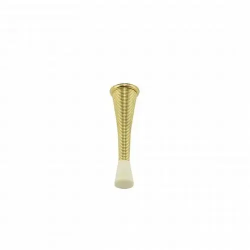 Steel Flexible Door Stop Bright Brass Finish