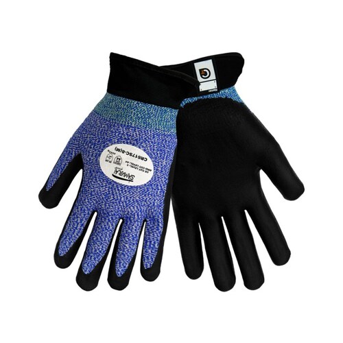 Global Glove CR617SC/MD CR617SC Black/Blue Medium HDPE CutResistant