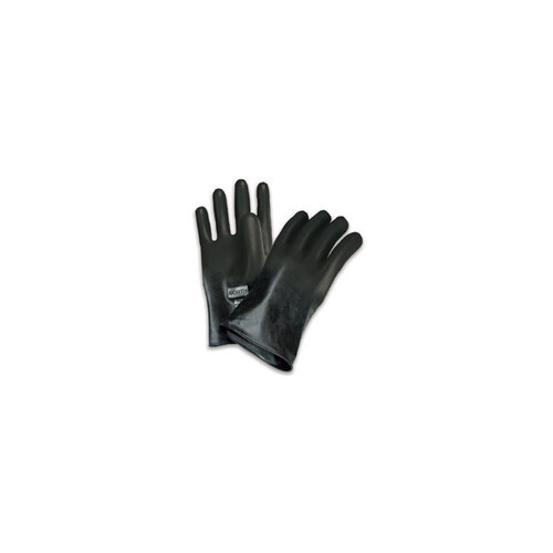 B131 Black 9 Butyl Unsupported Chemical-Resistant Gloves - 11" Length - Smooth Finish - 13 mil Thick