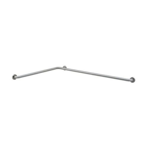 1-1/2" Diameter Two Wall Tub / Shower Compartment Peened Grab Bar Satin Stainless Steel Finish