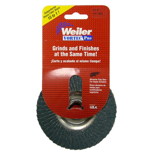 Weiler 30821 Non-Woven Type 29 Zirconium Flap Disc - 36 Grit - Very Coarse - 4" Diameter - 5/8" Center Hole