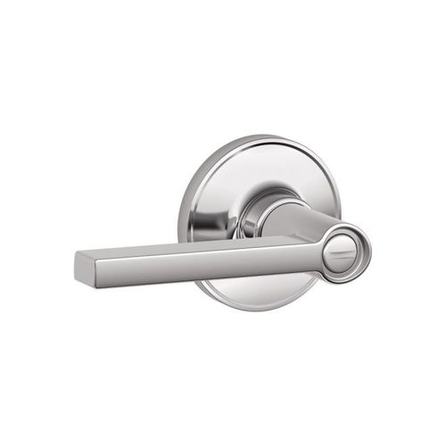 Privacy Lock Solstice Bright Chrome Finish with Adjustable Latch and Radius Strike