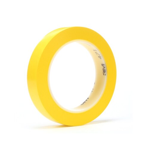 471 Yellow Marking Tape - 1" Width x 36 yd Length - 5.2 mil Thick
