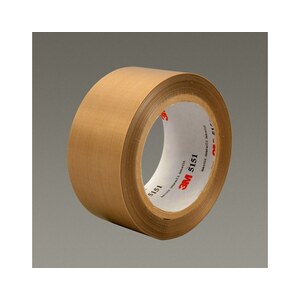 3M 70006299443 5151 Brown Slick Surface Tape - 2 Width x 36 yd Length -  3.5 mil Thick - pack of 24
