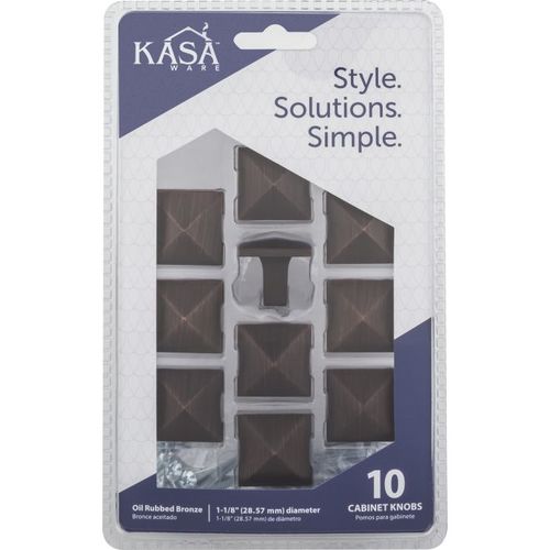 1-1/8" Cabinet Knobs Brushed Oil Rubbed Bronze Finish