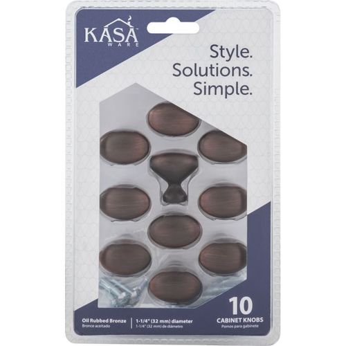 1-1/4" Cabinet Knobs Brushed Oil Rubbed Bronze Finish