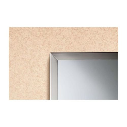 24" x 36" Channel Frame Mirror Satin Stainless Steel Finish