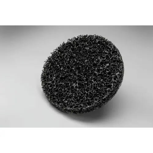 CR-DH Series No-Hole Coating Removal Disc, 4-1/2 in, Extra Coarse Grade, Silicon Carbide Black