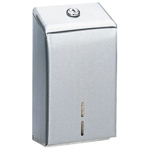Surface Mounted Toilet Tissue Cabinet Satin Stainless Steel Finish