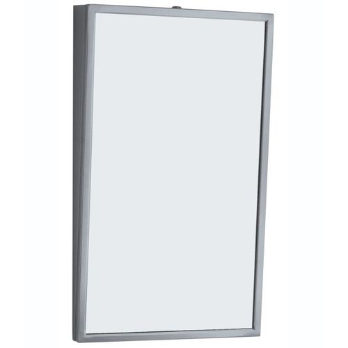 Bobrick B2931836 18" x 36" Fixed Position Tilted Mirror NA Finish