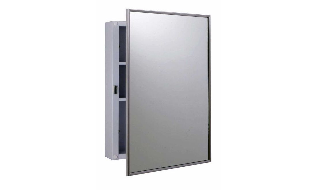 Bobrick B297 14 1 8 X 20 1 4 Surface Mounted Medicine Cabinet Satin Stainless Steel Finish