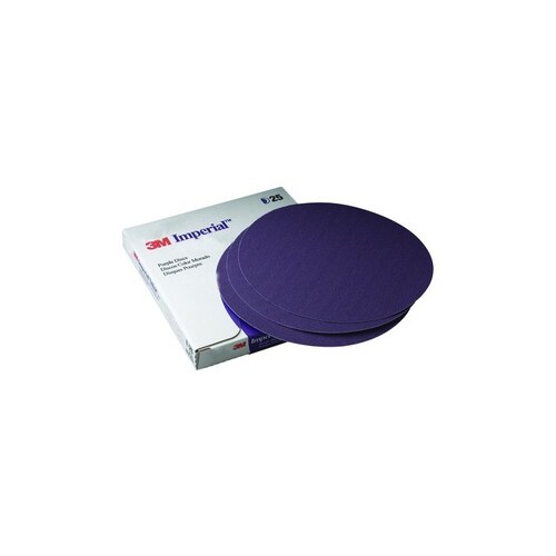 740I Series Dust Free Abrasive Disc, 6 in Dia, 40 Grit, Hook and Loop, Purple