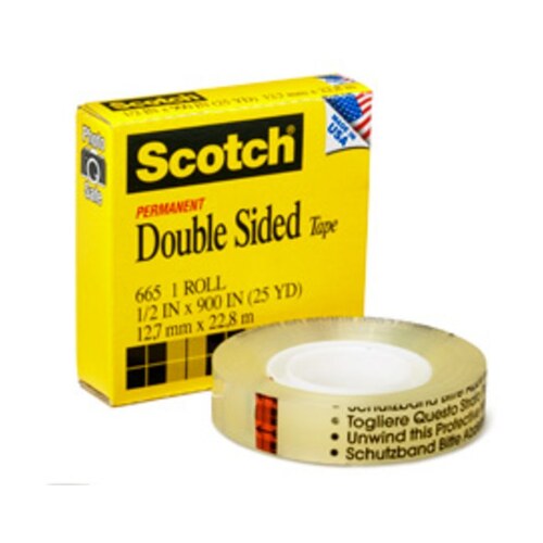 3M SCOTCH CLIP-137 137 Bonding Tape - 1/2" Width x 450" Length