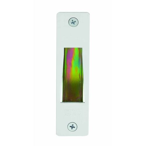 MS Deadlock Trim Strike, Flat, Round Corners, MS Locks w/Hook Bolt, Aluminum