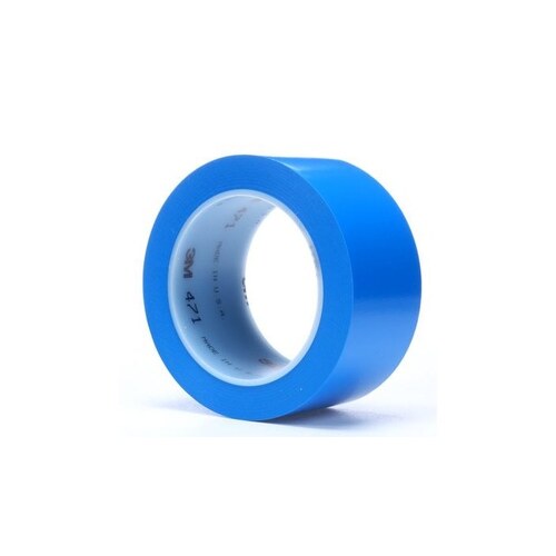 471 Series Fine Line Masking Tape, 36 yd x 2 in, 5.2 mil THK, Blue