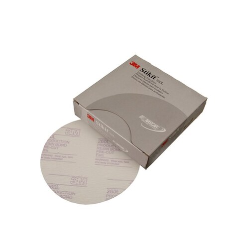 260L Aluminum Oxide Disc - Super Fine Grade - P800 Grit - 6" Diameter - pack of 100