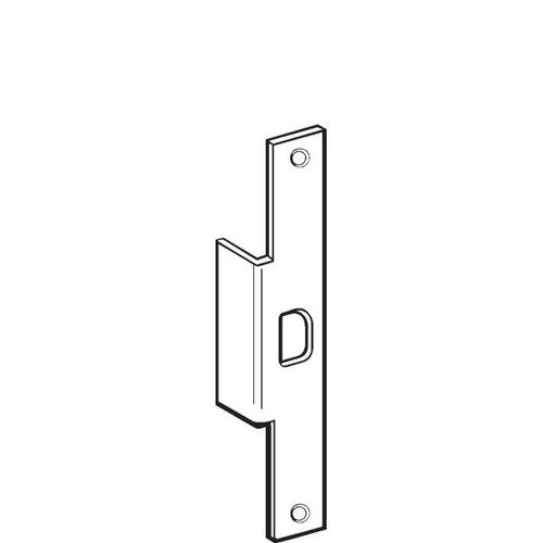 Don Jo AF-29-DU 1-3/8" x 9" Blank Electric Strike Aluminum Frame Filler Plate Dark Bronze Finish