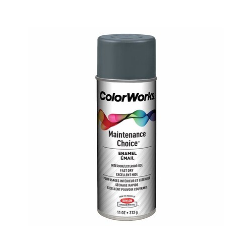 21055 Dark Machinery Gray High Gloss Alkyd Enamel Paint - 16 oz Aerosol Can - 11 oz Net Weight