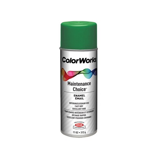 21123 Emerald Green Alkyd Enamel Paint - 16 oz Aerosol Can - 11 oz Net Weight