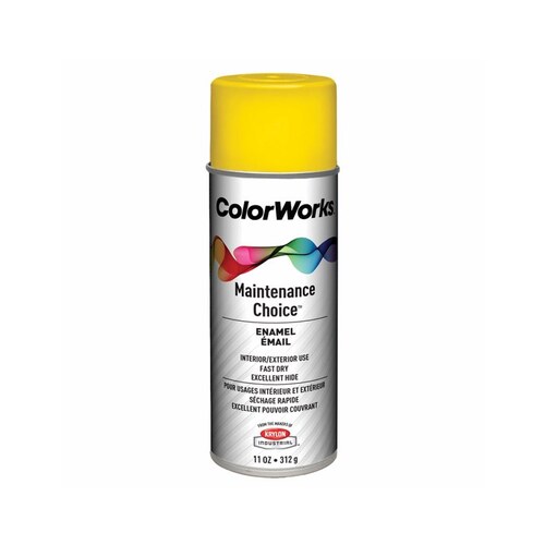 Krylon Industrial CWBK01287 42164 Citrus Yellow Alkyd Enamel Paint 16