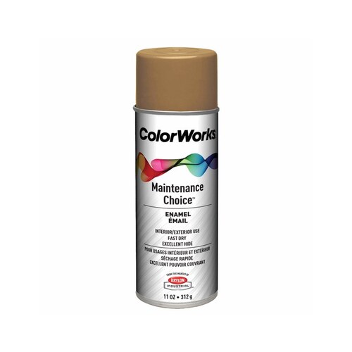 42300 Gold Metallic Alkyd Enamel Paint - 16 oz Aerosol Can - 11 oz Net Weight Yellow