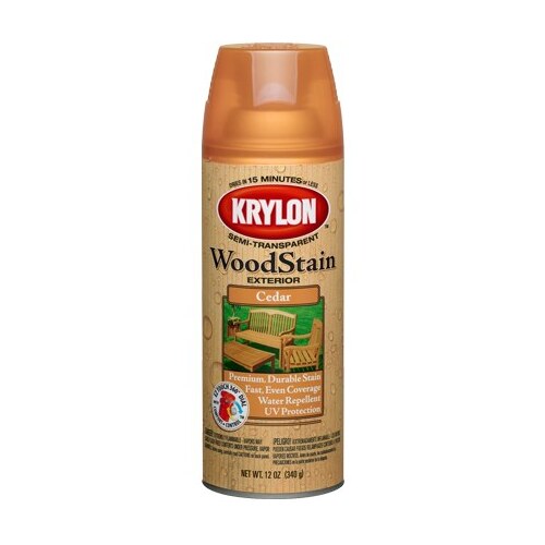 Wood Stain, Cedar, Liquid, 12 oz, Aerosol Can