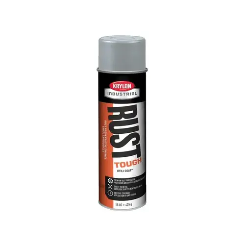 Krylon Industrial K20879007 08792 Utility Meter Gray Matte Paint - 20 oz Aerosol Can - 15 oz Net Weight