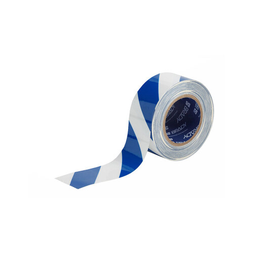 Blue/White Marking Tape - 2" Width x 100 ft Length - 0.008" Thick