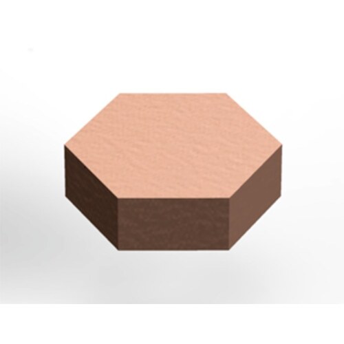 3M SJ5201 SJ5201 Brown Bumper/Spacer Pad Hexagonal Shaped Bumper 0.