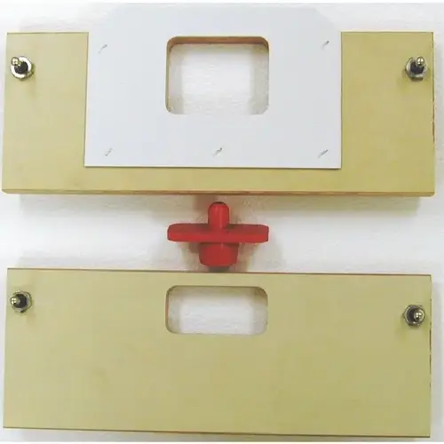 1" x 2-1/4" Latch Template with 1" x 2-1/4" Strike Template