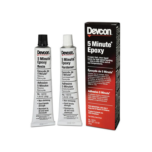 Clear Two-Part Epoxy Adhesive - Base & Accelerator (B/A) - 2.5 oz Tube