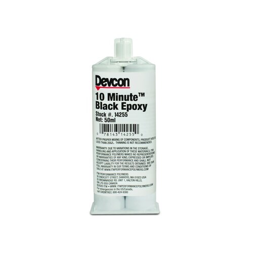 Devcon 14255 Black Two-Part Epoxy Adhesive - Base & Accelerator (B/A ...