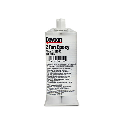 Devcon 14260 Clear TwoPart Epoxy Adhesive Base & Accelerator (B/A) 50 ml Cartridge