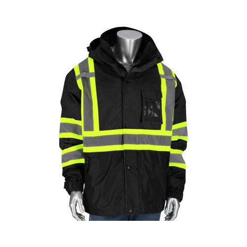 Yellow Medium Jacket - Attached Hood - Fits 27" Chest - 33" Length