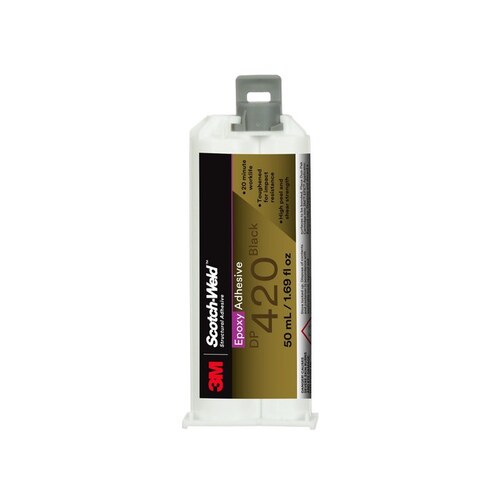 DP420 Black Two-Part Epoxy Adhesive - Base & Accelerator (B/A) - 50 ml Cartridge