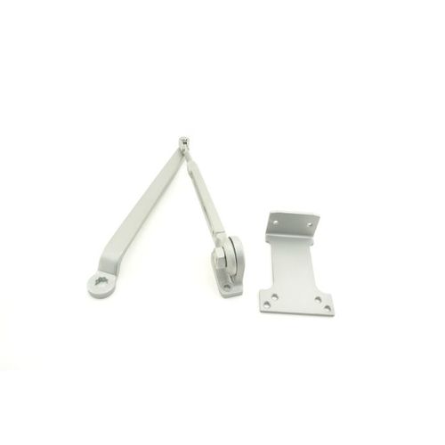 Falcon SC803049AL Hold Open Arm with PA Bracket for SC81 Aluminum Finish