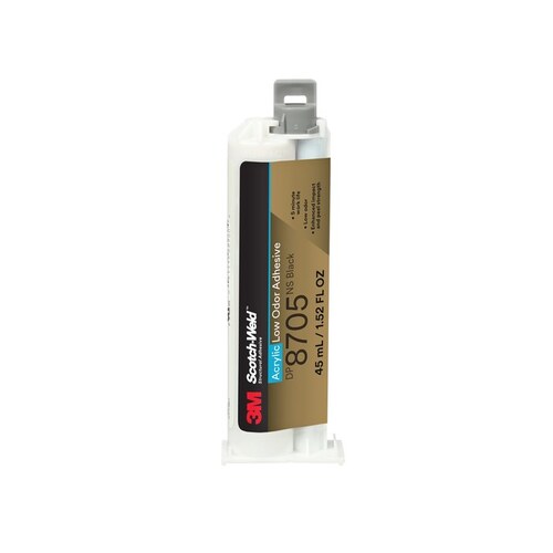 3M 7100245036 DP8705NS Black TwoPart Acrylic Adhesive 45 ml Cartridge