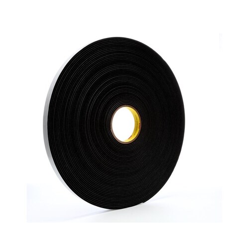 4508 Series Vinyl Foam Tape, 36 yd x 3/4 in, Black